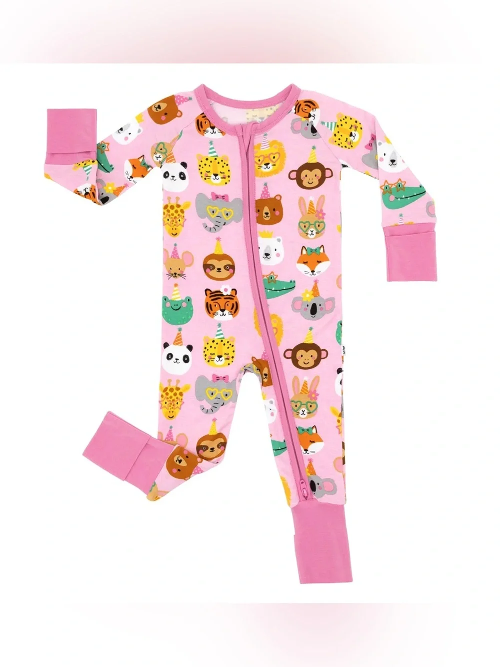 Little Sleepies Zippy - Pink Party Pals - 6-12 Months